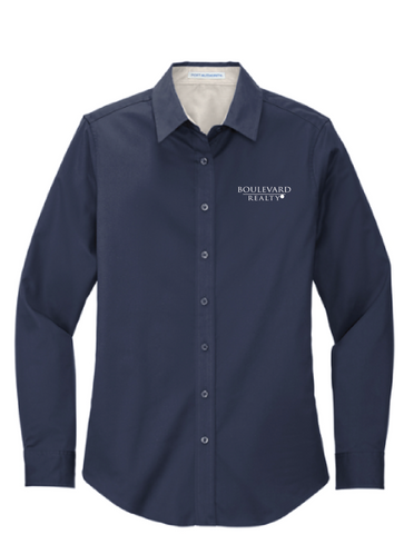 Boulevard Realty Ladies Embroidered Long Sleeve