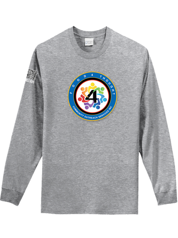 F4TCOS Gray Long Sleeve T-shirt