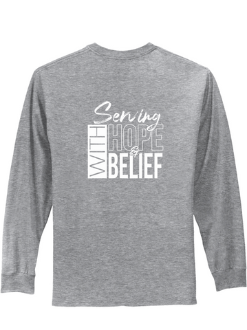 F4TCOS Gray Long Sleeve T-shirt