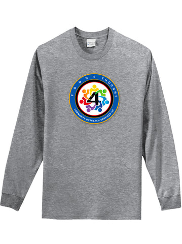 F4TCOS Gray Long Sleeve T-shirt