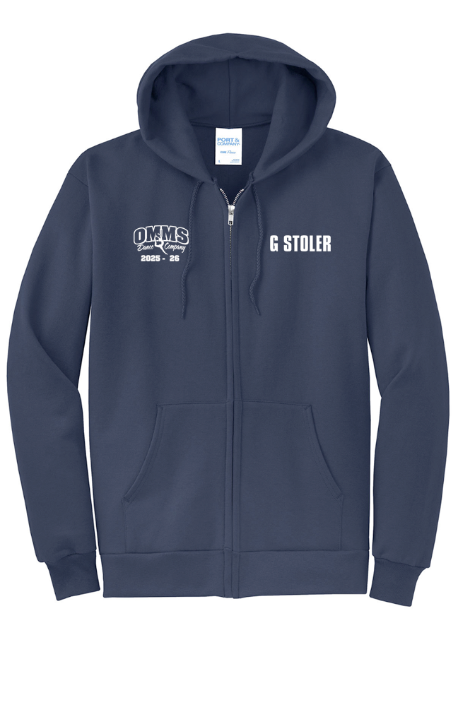 OMMS Dance Company Fleece Full-Zip Hooded Sweatshirt