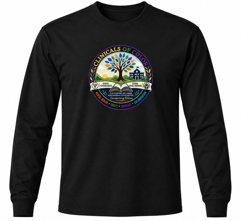 Clinicians of Color black long sleeve T-shirt