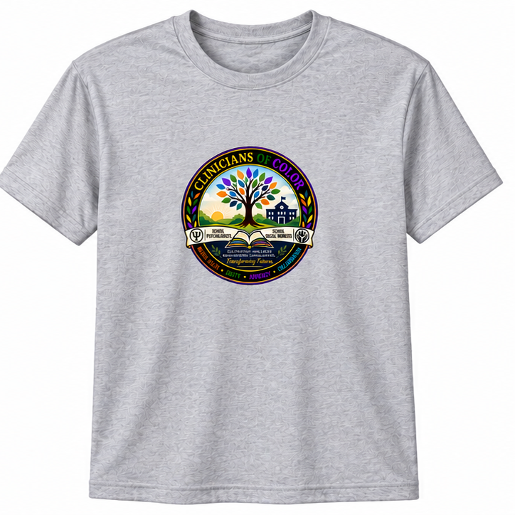 Clinicians of Color Athletic Heather short sleeve T-shirt