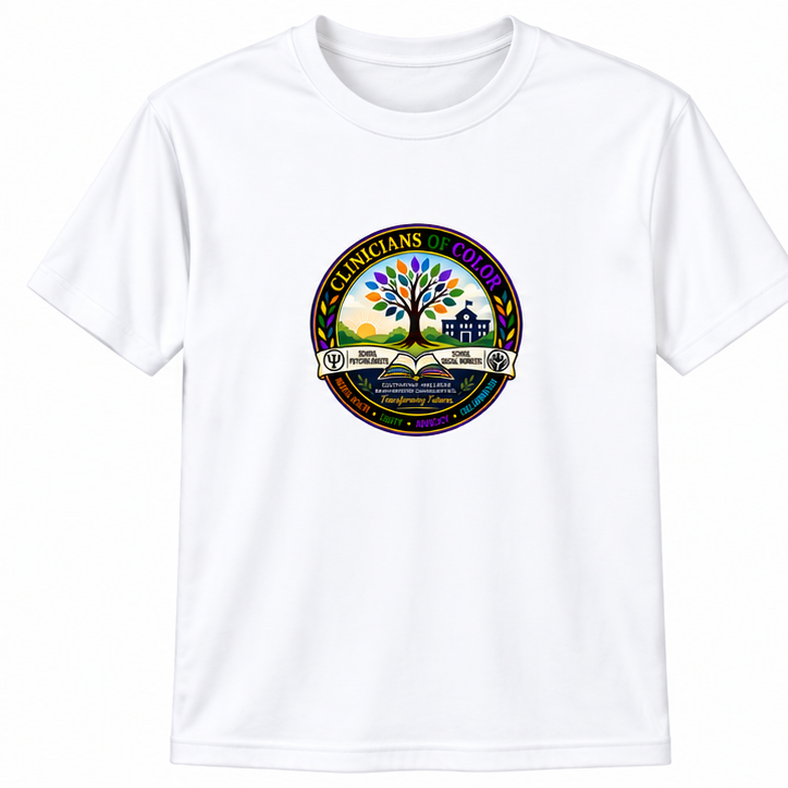 Clinicians of Color white short sleeve T-shirt